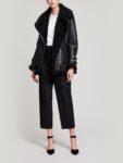 Women Black B3 Bomber Leather Jacket