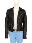 Women Black Biker Jacket