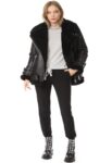 Women Black B3 Shearling Jacket
