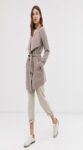 Women Grey Cotton Trench