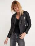 Women Core Black Leather Jacket