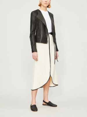 Women Black Round Neck Jacket