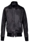 Men Black College Varsity Jacket