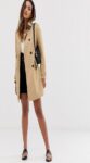 Women Camel Cotton Trench