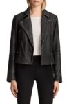 Women Blackish Leather Jacket