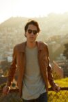 Men Light Brown Leather Jacket