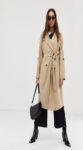 Women Beige Cotton Coat