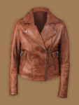 Women Cinnamon Brown Jacket