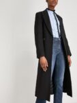 Women Rich Black Wool Coat