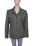Women Sea Green Leather Jacket