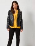 Women Black Rider Leather Jacket