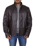Classic Dark Brown Leather Jacket
