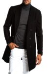 Men Black Wool Walker Coat