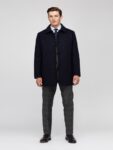 Men Navy Blue Italian Coat