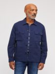 Men Denim Blue Cotton Jacket