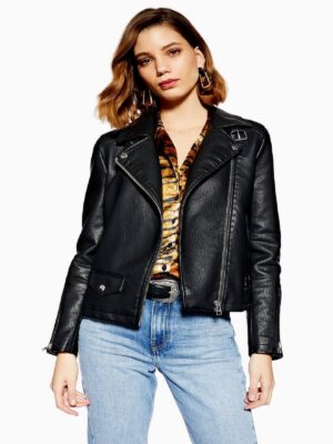 Women Black Modern Biker Jacket