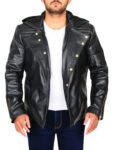 Brando Hooded Black Jacket