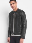 Men's Jet Black Biker Leather Jacket