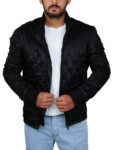 Casual Black Satin Jacket