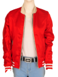 Women Red Satin Jacket