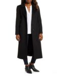 Women Black Reefer Coat