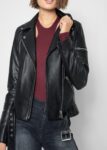 Stylish Women Black Biker Jacket