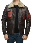 Men Top Gun Shearling Jacket