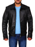 Men's Classic Black Leather Jacket