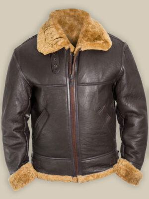 Men B3 Bomber RAF Shearling Jacket