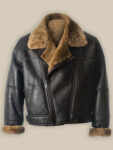 Men Black B3 Sheepskin Jacket