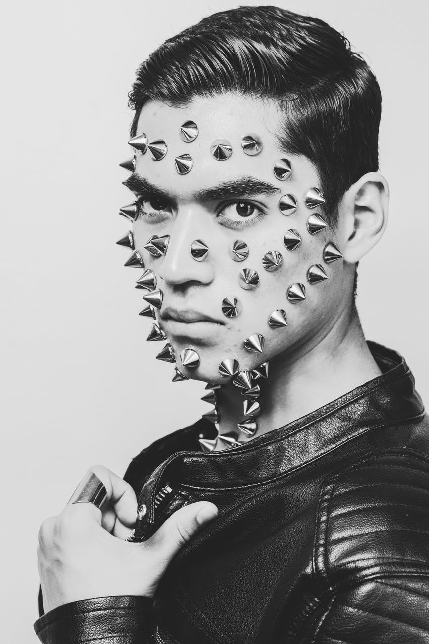 Men Black Leather Jacket - MauveTree