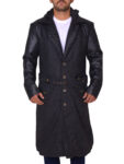 Stylish Black Brando Long Jacket