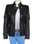 Women Leather Jacket In Black