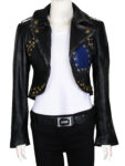 Stylish Slim Fit Girl Leather Jacket
